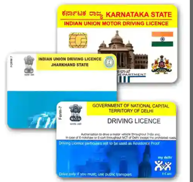 Driving licence pvc card
