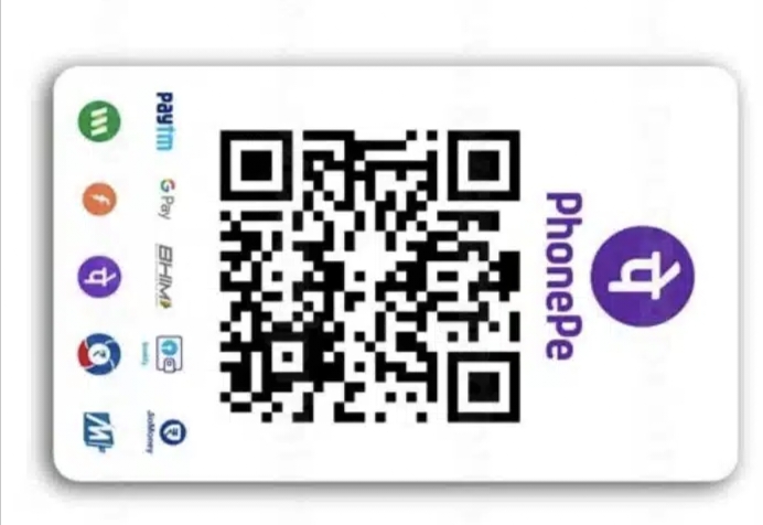 PhonePe QR Code PVC Card Print